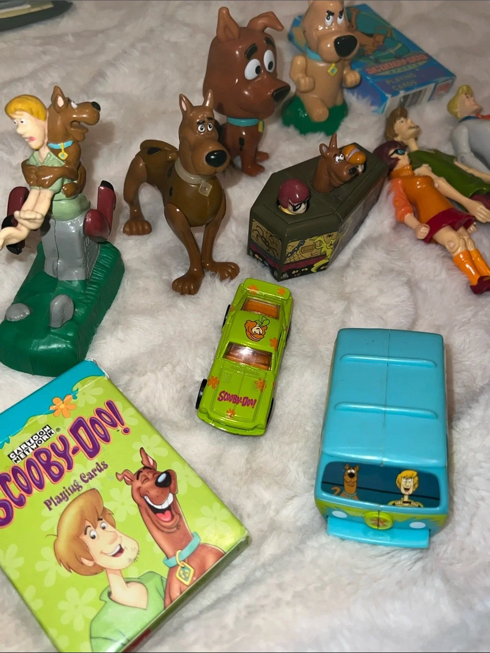Vintage Scooby Doo Toy Lot 1996 Burger King Mystery Machine Action Figures 15pc